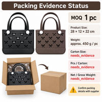 Sac fourre-tout de plage EVA Papillon 28x12x22cm, imperméable, couleur unie, perforé, pour voyages d'été et centres de villégiature, vente en gros