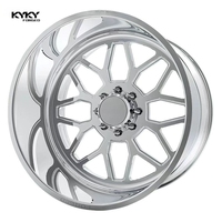 Jantes personnalisées KYKY à profil profond, 20, 22, 24, 26, 28 pouces, en alliage d'aluminium poli, 5x127, 6x139.7, 8x165.1