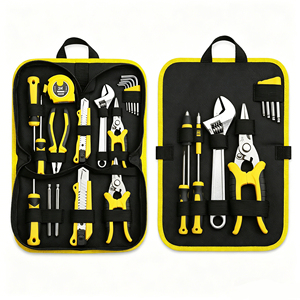 Ensemble d'outils professionnels en acier au chrome-vanadium de 12 pièces, comprenant un marteau, une clé à douille, un couteau utilitaire, un stylo électrique, support OEM ODM - Product Image 4