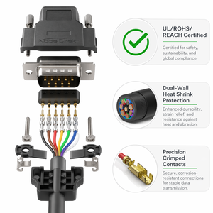Câble plat personnalisable 6P pour REACH ROHS, pour fil ruban flexible, indice de protection IP67, 12V-600V, pour connexion interne PCBA, <span class=keywords><strong>Solvet</strong></span> - Product Image 1