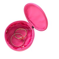 Étui de rangement pour collier en nylon rond avec logo personnalisé, étui de présentation, organisateur de bijoux pour voyager