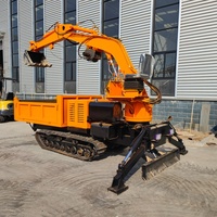 Mini-excavatrice sur chenilles à moteur diesel avec boîte de vitesses et couple élevé, machine agricole