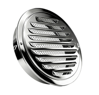 Grille d'aération murale extérieure moderne en acier inoxydable SS304 durable, étanche, avec moustiquaire, pour entrepôt
