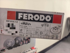 Disco Freno <span class=keywords><strong>FERODO</strong></span> DDF1572C1D Adatto per il Disco Freno Anteriore di A8 Phaeton. Ricambio Disco Freno - Product Image 3