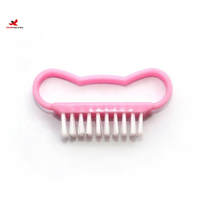 Pinceau à ongles en nylon synthétique plat, mignon, 3 couleurs, de qualité supérieure, pour salon, manucure, nettoyage, frisé - Product Image 2