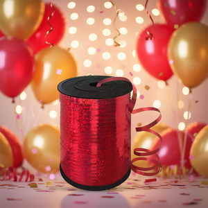 Cinta Roja Brillante para Fiestas, 500m, Decoraciones para Fiestas - Product Image 3