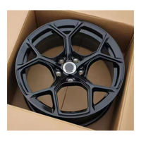 Rines de Aleación Negros Brillantes de 20 Pulgadas 5x112 5x114.3 ET30 ET35, Rines Personalizados para Automóviles 20x8.5 20x9, Estilo Deportivo Cóncavo Profundo