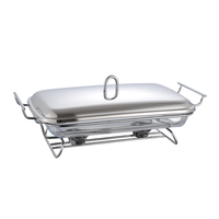 Plats de service rectangulaires en acier inoxydable doré 3L pour buffet, équipement de maintien au chaud pour la restauration en gros