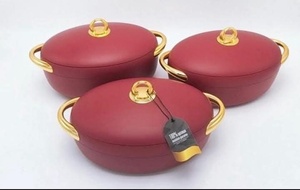 Ensemble de chauffe-plats ovales pour la maison, 3 pièces (2L, <span class=keywords><strong>2</strong></span>.5L, 3L), en acier inoxydable, isotherme, pour la vente en gros au Nigeria - Product Image 5