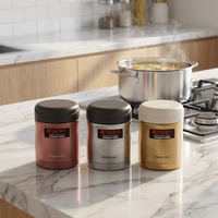 PINKAH Petit récipient isotherme en acier inoxydable à double paroi anti-fuite de 310 ml/10 oz, thermos, boîte à lunch pour soupe et aliments