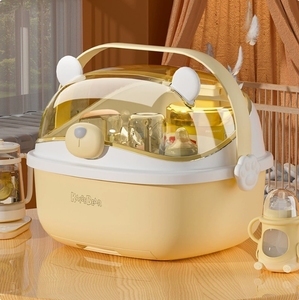 Séchoir à biberons en PP sans BPA, prix direct usine, avec égouttoir et boîte de rangement pour bébés de 0 à 12 mois - Product Image 1