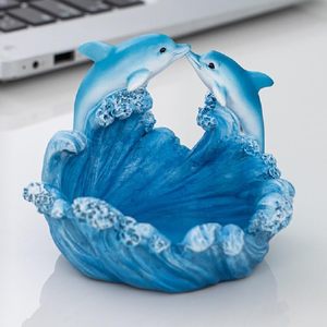 Estatua de Delfín de Resina Personalizada, Porta Joyas, Recipiente para Llaves, Recipiente Decorativo Pequeño para Guardar Objetos, Recuerdo, Regalo - Product Image 4