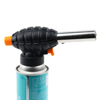 Briquet à gaz butane portable pour soudage, torche à flamme pour le camping et la randonnée, ODM pris en charge pour une utilisation en cuisine