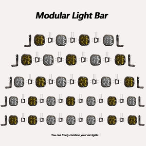 JOPOWER 新型 長距離 1200M 5X5 アルミ製 トラック UTV バーラ LED 42インチ 6000K コンボビーム 12V-24V ライトバー - Product Image 5