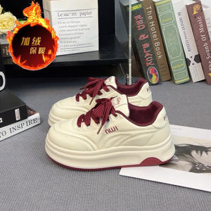 2025รองเท้าส้นเตี้ยสไตล์ใหม่สำหรับผู้หญิงสีขาวขายดีรองเท้าพื้นหนาอเนกประสงค์สำหรับนักเรียนลำลองฤดูใบไม้ผลิและฤดูใบไม้ร่วง - Product Image 6