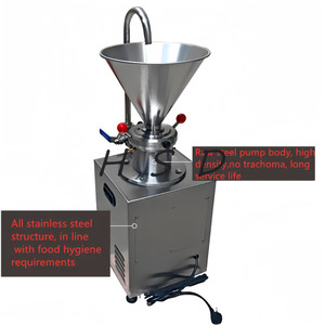 Machine à pâte pour sauces / Machine à fabriquer du beurre <span class=keywords><strong>d</strong></span>'<span class=keywords><strong>amande</strong></span>, de sésame et <span class=keywords><strong>d</strong></span>'arachide / Moulin colloïdal pour lait de noix de tigre - Product Image 3