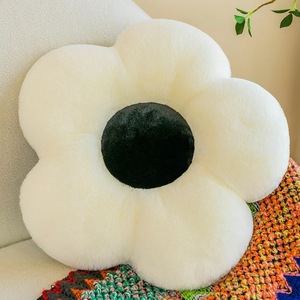 Kürklü peluş çiçek şekli peluş yastık Mat çiçeği bebek çocuklar dolması gerçekçi çiçek şeftali - Product Image 6