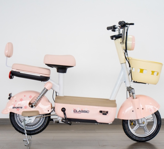 Ladies Style Electric Bicycle Pink Fashion E Bike for Women