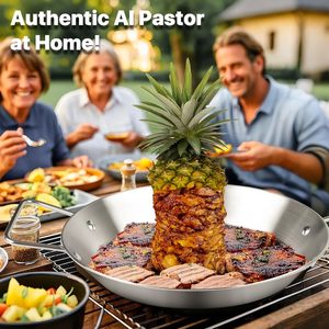 Stainless Steel Vertical Screw <b>BBQ</b> Pot Accessories Barbecue Grill Roast Chicken Rack Vertical Skewer <b>BBQ</b> Plate - Product Image 4
