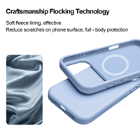 Étui en polaire douce avec technologie Flocking pour iPhone 18 17 Pro Max, Housse de protection intégrale anti-rayures