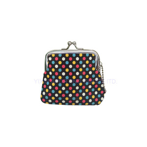 Marco bolsa <span class=keywords><strong>mujeres</strong></span> carteras de marco de metal bolsillos con cierre de neopreno mini funda con beso cerradura - Product Image 1