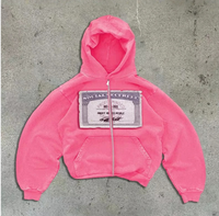 Veste à capuche unisexe avec fermeture éclair, style américain, automne-hiver, imprimé en 3D, décontractée, ample, H0924