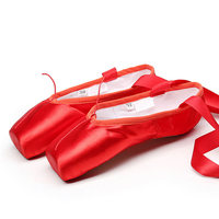 Chaussures de ballet professionnelles filles/femmes formation chaussures de danse semelle dure sangle en satin pratique chaussures pointues