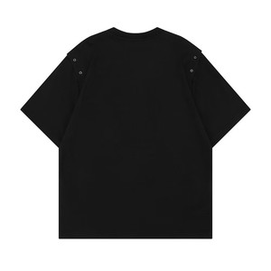 T-shirt a maniche corte con illustrazione astratta per <span class=keywords><strong>uomo</strong></span>, streetwear estivo, maglietta casual ampia con scollo rotondo hip-hop - Product Image 2