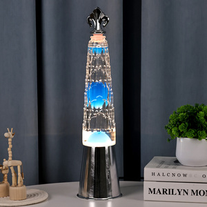 Quà Tặng Tùy Chỉnh Chuyển Động Sliver Màu Điện Áp Cho Ánh Sáng Tháp Ánh Sáng Hình Điện Năng Thấp Nham Thạch Màu Xanh Đèn - Product Image 4