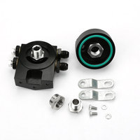 Nuevo Adaptador Universal de Placa Remota para Enfriador de Aceite de Motor, 80MM, Aleación de Aluminio 6061-T6, Alta Calidad, Compatible con Todos los Modelos de Coche