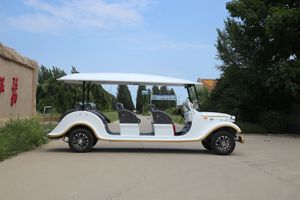 <span class=keywords><strong>Auto</strong></span> Elettrica Classica Stile Vintage Bianca 11 Posti con Certificato 3C Carrozzeria in Vetro per Resort Comunità Navetta Residenziale - Product Image 3