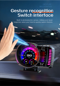 Affichage TFT HUD sur le pare-brise de la voiture avec compteur de vitesse, compte-tours, temps de conduite, consommation de carburant, moniteur de température de l'eau - Product Image 3