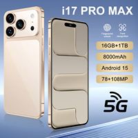 Original 17 Pro Max 5G 7.3 Pulgadas 16GB+1TB CPU Octa Core Cámara Trasera de 108MP LTE Celular Inglés