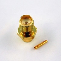 Cable coaxial RG402 de 0.141 pulgadas para antena, conector RF coaxial SMA hembra recto, eléctrico e impermeable, de fábrica.
