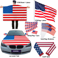 Drapeau de football 2026 3*5 pieds, drapeau américain pour extérieur, drapeau de voiture, drapeau de capot, drapeau à agiter