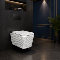 WC mural en céramique moderne de style luxueux pour salle de bain, vente en gros