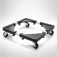 Chariot de transport réglable pour appareils électroménagers, base mobile à roulettes pour meubles, support de rangement pour machine à laver et réfrigérateur