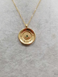 <span class=keywords><strong>Collana</strong></span> Chakra <span class=keywords><strong>cuore</strong></span> in argento 925 placcato <span class=keywords><strong>oro</strong></span> <span class=keywords><strong>giallo</strong></span> personalizzato per donna <span class=keywords><strong>collana</strong></span> pendente <span class=keywords><strong>con</strong></span> zircone - Product Image 3