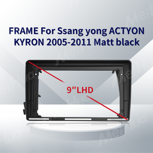 Meihuaユニバーサル9インチ車のAndroid DVDプレーヤーフレーム自動ラジオパネル<span class=keywords><strong>SSANG</strong></span> <span class=keywords><strong>YONG</strong></span> ACTYON、<span class=keywords><strong>KYRON</strong></span> LHD 2005-2011用 - Product Image 2