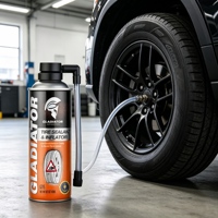 Gladiator GT15 Mastic et gonfleur pour pneus – Réparation temporaire d'urgence pour pneus de voiture
