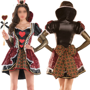 Nouveau <span class=keywords><strong>costume</strong></span> de reine à grand cœur pour <span class=keywords><strong>Halloween</strong></span> et nouveau <span class=keywords><strong>costume</strong></span> de reine pour Pâques - Product Image 4