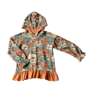 GT1646 RTS Top rosa a cuadros con estampado de calabaza para bebé niña, adorable sudadera con capucha de boutique para niños pequeños - Product Image 2