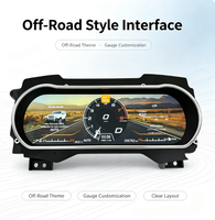 Nouveau tableau de bord numérique de haute qualité pour voiture, écran LCD 12,3 pouces, groupe d'instruments, mode tout-terrain, compteur de vitesse, Jeep Wrangler