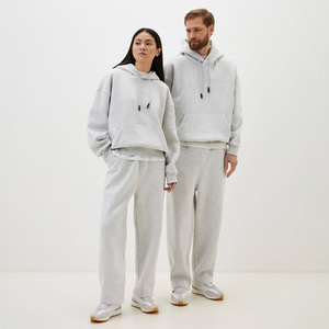 ओएम ओडम अमेरिकी शैली की सड़क ठोस रंग हुडी दो-टुकड़ा सेट, पुरुषों और महिलाओं के लिए सभी मैच जोड़े खाली जॉगिंग सूट - Product Image 3