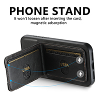 Étui de téléphone SUTENI pour iPhone 18 Pro Max avec porte-cartes, bande élastique, texture lisse, support en similicuir de luxe, compatible avec les modèles 17, 16 Plus, 15, 14, 13, 12