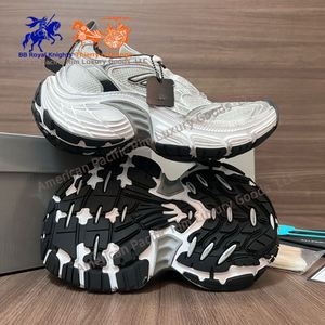 Zapatillas Deportivas de Alta Calidad, Talla 6XL, Blancas, de Malla, Poliuretano y Fibra de Poliéster, Estilo Chunky, Estilo Harajuku, Casuales - Product Image 3