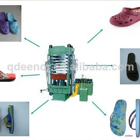 high quality factory price daylight press/ vulcanizing machine/slippers/ Rubber Slipper making machine