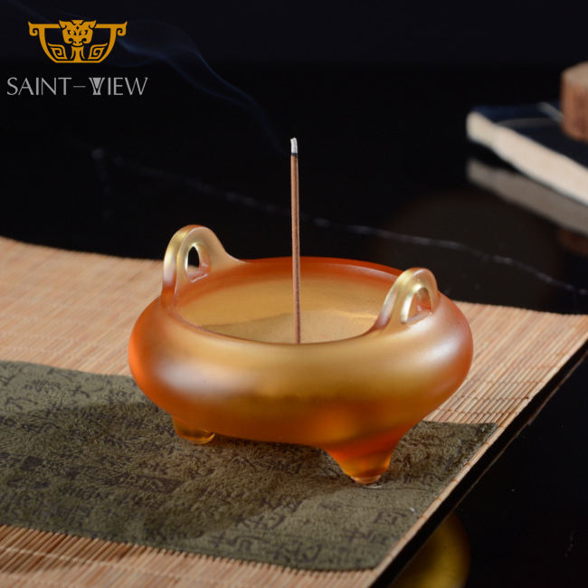 Buddhism Chinese Style Fragrance Sandalwood Aroma Incense Burner Zen Life Calming Censer Decoration