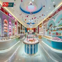 Étagères de présentation commerciales pour bonbons et confiseries, aménagements pour confiserie, comptoir à chocolat pliable pour gâteaux