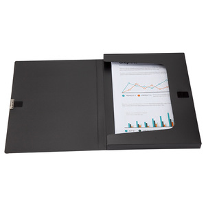 Qixin <b>File</b> <b>Box</b> A1242 PP Plastic Office Document <b>Storage</b> Organizer Blue And Black Rectangle - Product Image 5